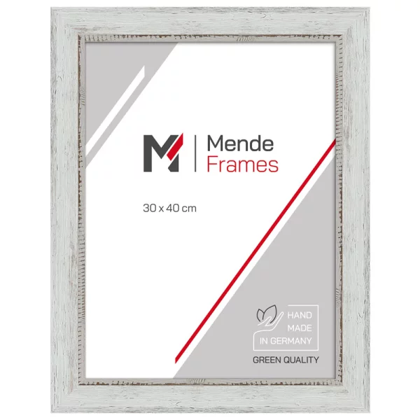 Holz-Bilderrahmen Tarsus 13x18 cm | Weiß | Spiegel