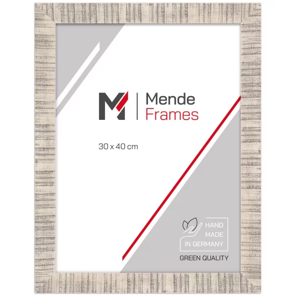 Holz Bilderrahmen Karuru 10x20 cm | Creme | Normalglas (2 mm)