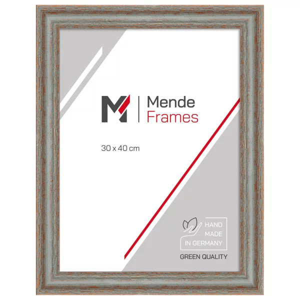 Cadre en bois Mandraka 10x15 cm | gris | verre standard (2 mm)