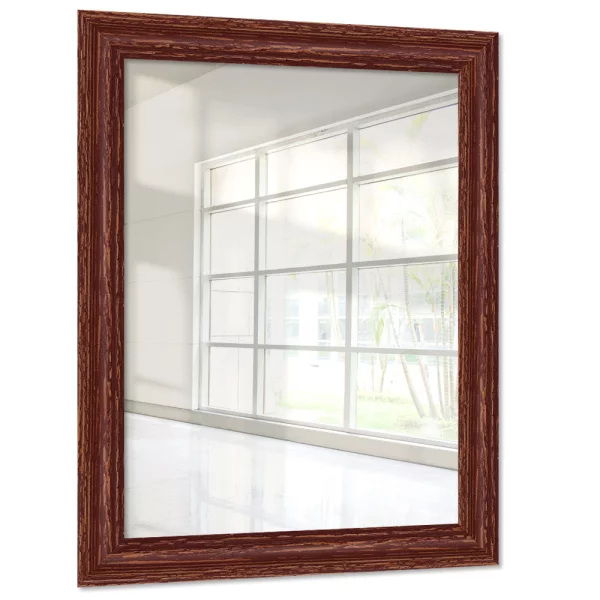 Miroir mural sur mesure Mandraka brun | miroir (2 mm)