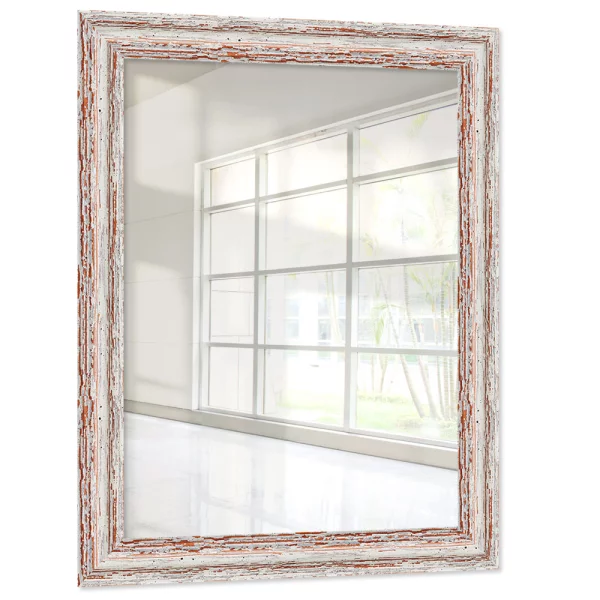 Miroir mural sur mesure Mandraka blanc | miroir (2 mm)