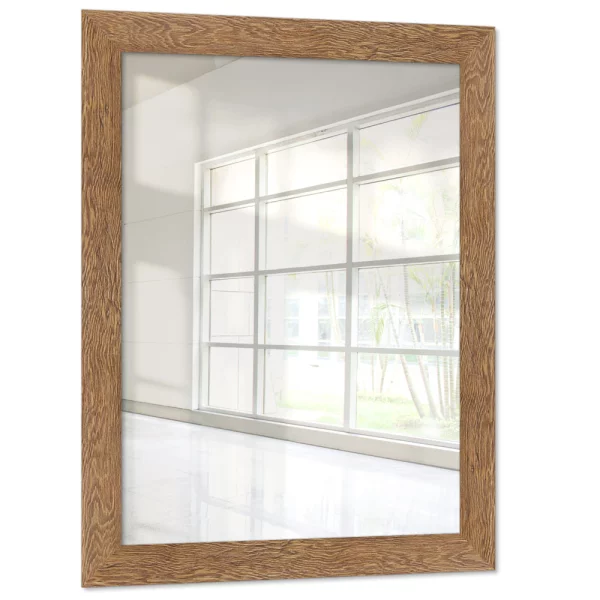 Miroir mural Golestan 10x10 cm | chêne | miroir (2 mm)