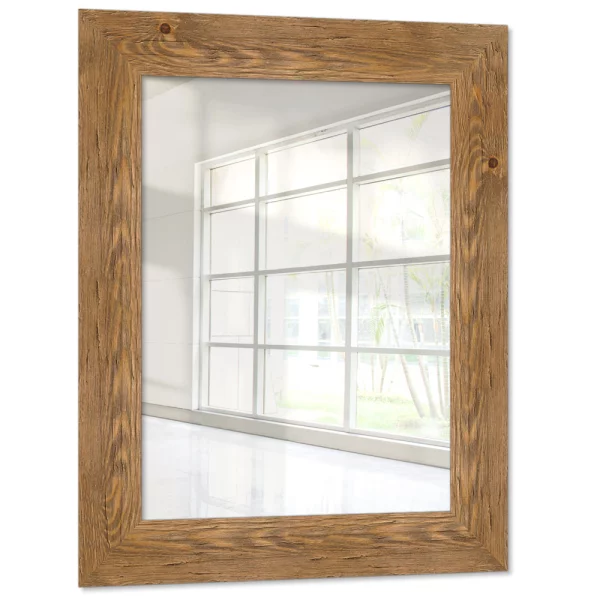 Miroir mural Cotonou 20x20 cm | chêne | miroir (2 mm)