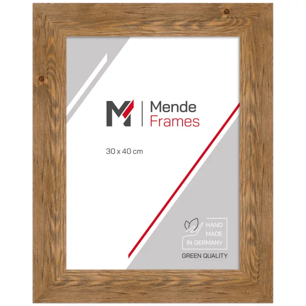 Cadre en bois Cotonou sur mesure chêne | verre standard (2 mm)