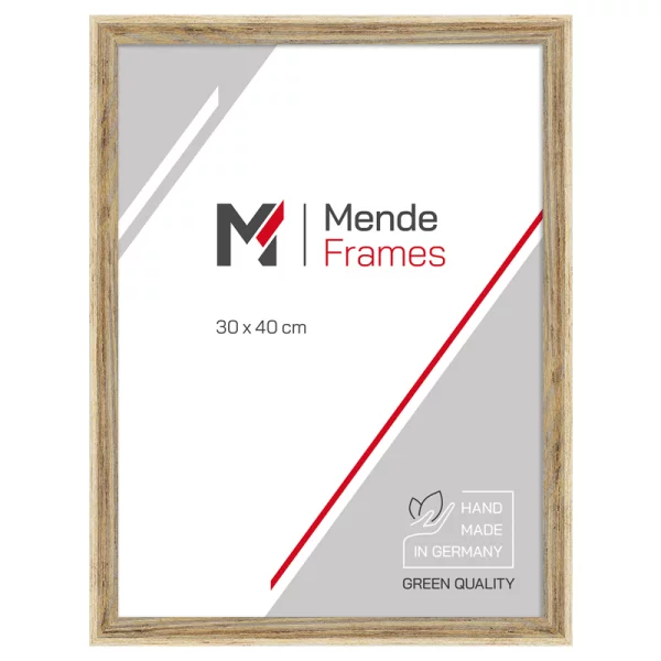 Holz Bilderrahmen Mencuna 10x10 cm | Natur | Normalglas (2 mm)