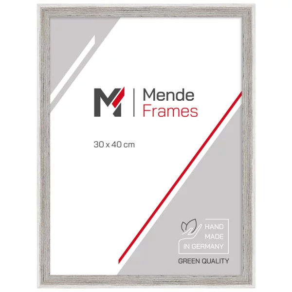 Holz Bilderrahmen Mencuna 10x10 cm | Weiß | Normalglas (2 mm)