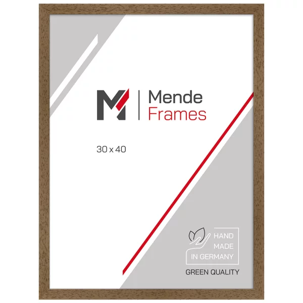 Cadre en bois Koudou 10x10 cm | aspect chêne, laqué | verre standard (2 mm)