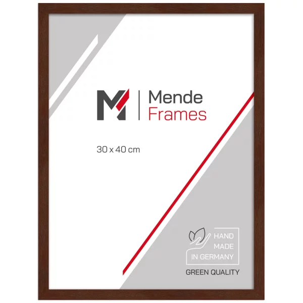 Holz Bilderrahmen Koudou 10x10 cm | Nussbaum | Normalglas (2 mm)