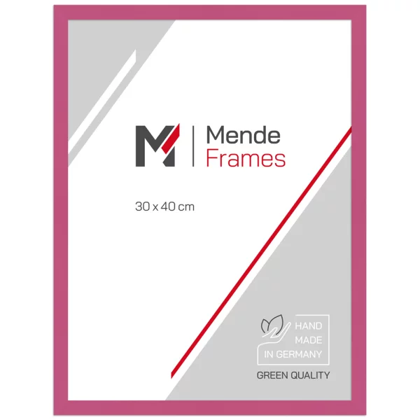 Holz Bilderrahmen Koudou 10x10 cm | Pink | Normalglas (2 mm)