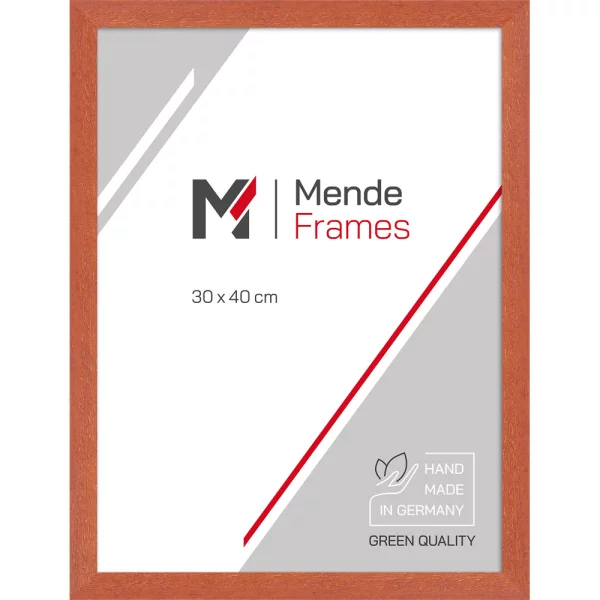 Holz Bilderrahmen Mareb 13x18 cm | Kirschbaum | Antireflexglas mattiert (2 mm)