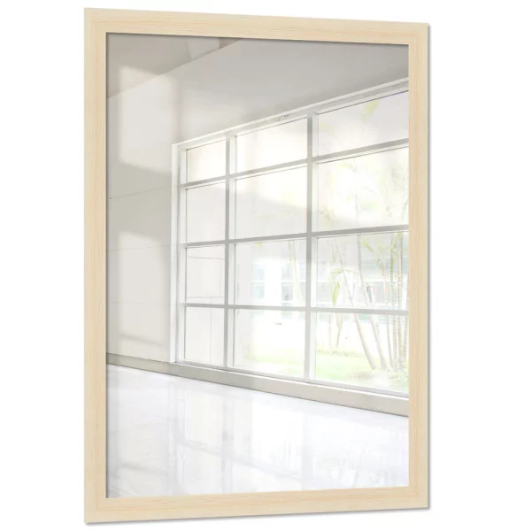 Miroir mural Mareb 15x15 cm | naturel | miroir (2 mm)