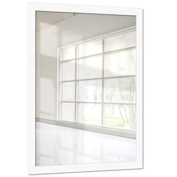 Miroir mural Mareb 15x15 cm | blanc, avec veinure | miroir (2 mm)
