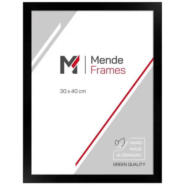 Cadre en bois Kano 10x10 cm | noir | verre standard (2 mm)