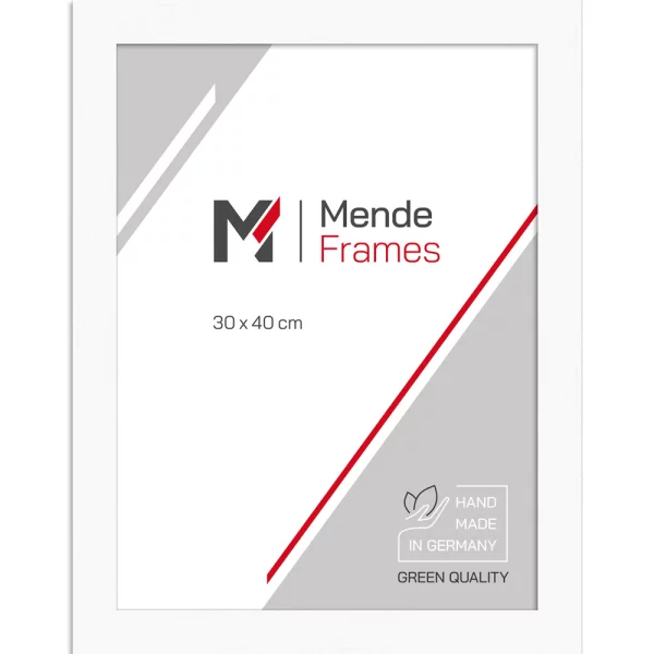 Cadre en bois Rebolan 15x15 cm | blanc, avec veinure | verre standard (2 mm)
