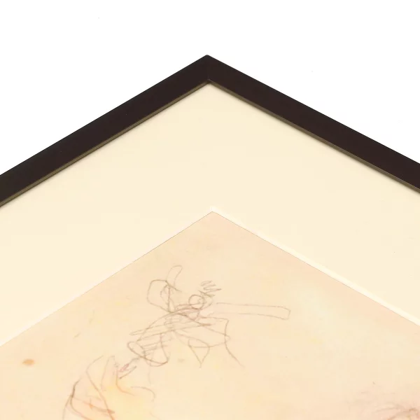 1,4 mm Passepartout in Standardgrößen, Museumsqualität 9x13 cm (5x7 cm) | Elfenbein glatt (250)