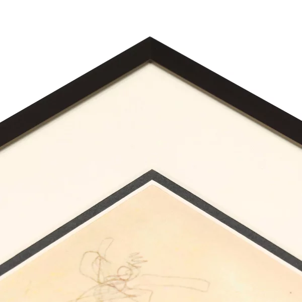 1,4 mm Doppel-Passepartout in Standardformaten 9x13 cm (5x7 cm) | Anthrazit (284)