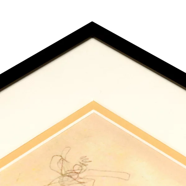 1,4 mm Doppel-Passepartout in Standardformaten 9x13 cm (5x7 cm) | Aprikose (236)