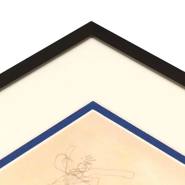 1,4 mm Doppel-Passepartout in Standardformaten 9x13 cm (5x7 cm) | Bluette (222)