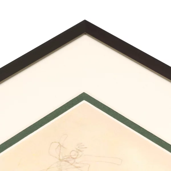 1,4 mm Doppel-Passepartout in Standardformaten 9x13 cm (5x7 cm) | Flaschengrün (286)