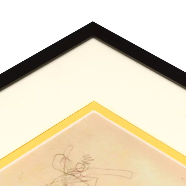 1,4 mm Doppel-Passepartout in Standardformaten 9x13 cm (5x7 cm) | Gelb (241)