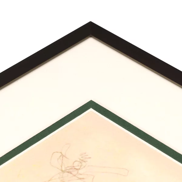 1,4 mm Doppel-Passepartout in Standardformaten 9x13 cm (5x7 cm) | Grünfink (237)