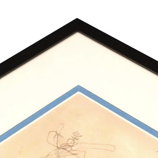 1,4 mm Doppel-Passepartout in Standardformaten 9x13 cm (5x7 cm) | Türkis (233)