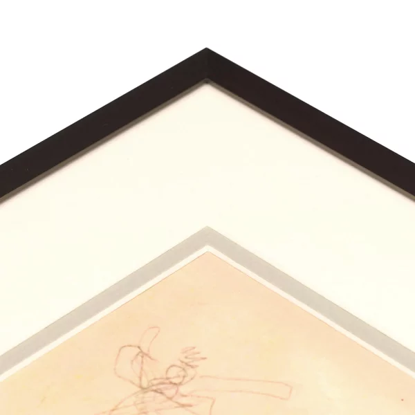 1,4 mm Doppel-Passepartout in Standardformaten 9x13 cm (5x7 cm) | Turteltaube (208)