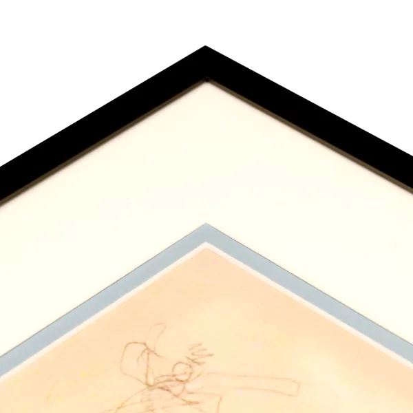 1,4 mm Doppel-Passepartout mit individuellem Ausschnitt 7x10 cm | Hellblau (280)
