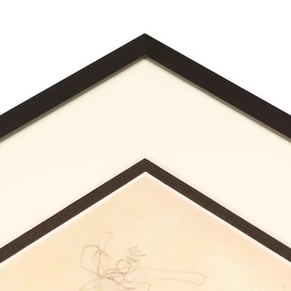 1,4 mm Doppel-Passepartout mit individuellem Ausschnitt 7x10 cm | Kaffee (226)