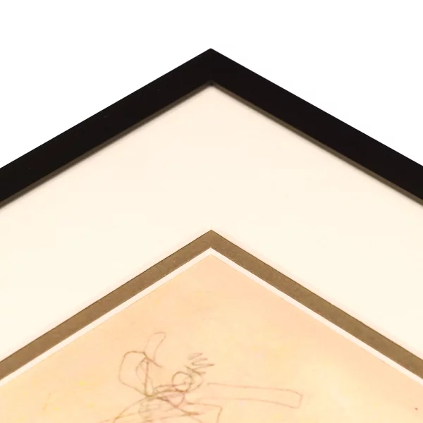 1,4 mm Doppel-Passepartout mit individuellem Ausschnitt 7x10 cm | Malz (247)