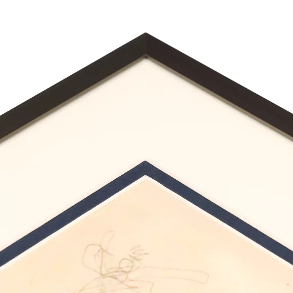 1,4 mm Doppel-Passepartout mit individuellem Ausschnitt 7x10 cm | Nachtblau (274)