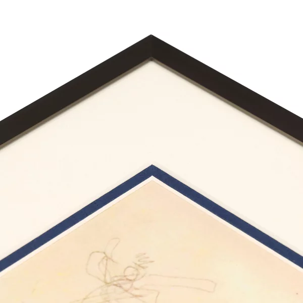 1,4 mm Doppel-Passepartout mit individuellem Ausschnitt 7x10 cm | Ozeanblau (223)