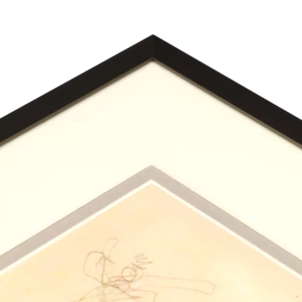 1,4 mm Doppel-Passepartout mit individuellem Ausschnitt 7x10 cm | Seidengrau (289)