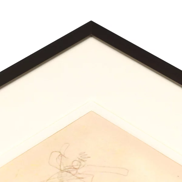 1,4 mm Doppel-Passepartout mit individuellem Ausschnitt 7x10 cm | Weiß natur (254)