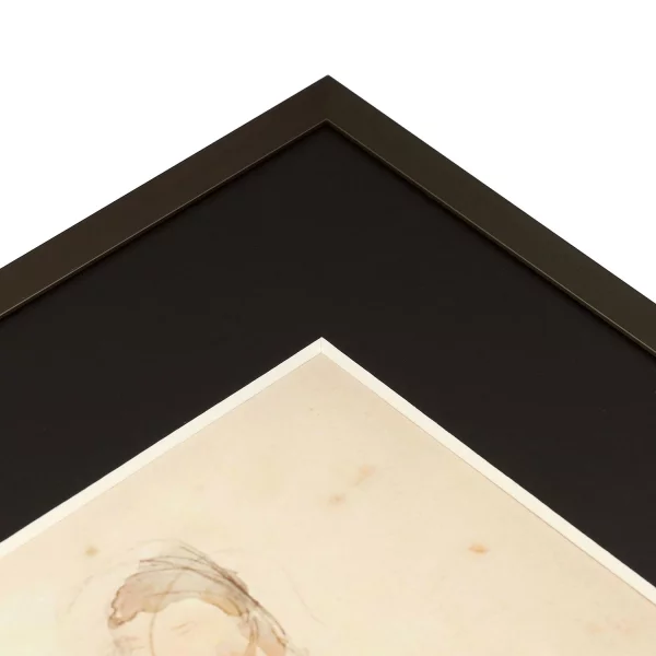 2,3 mm Passepartout mit individuellem Ausschnitt 80x120 cm | Schwarz (230)