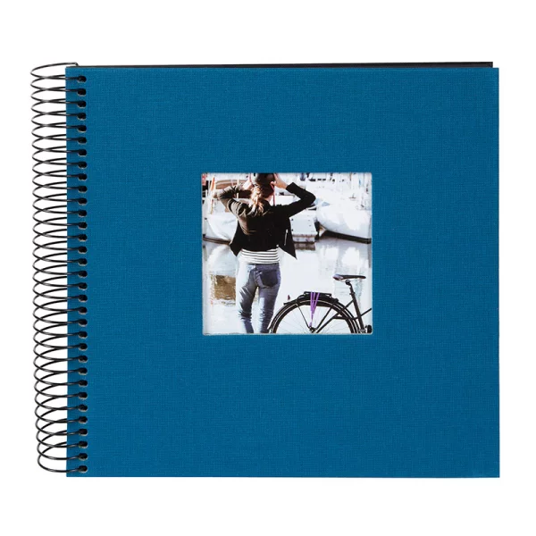 Spiralalbum Bella Vista - 40 schwarze Seiten zum Einkleben (20x20 cm) 20x20 cm (40 Seiten) | petrol