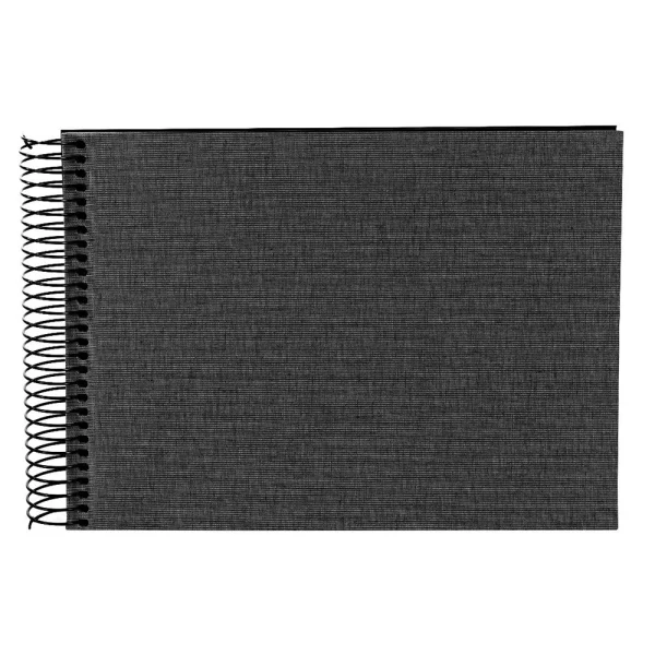 Spiralalbum Summertime - 40 schwarze Seiten zum Einkleben (17x24 cm) 17x24 cm (40 Seiten) | anthrazit