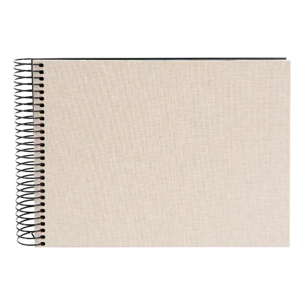 Spiralalbum Summertime - 40 schwarze Seiten zum Einkleben (17x24 cm) 17x24 cm (40 Seiten) | beige