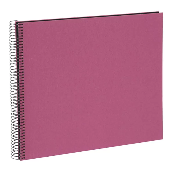 Spiralalbum Bella Vista - 40 schwarze Seiten zum Einkleben (35x30 cm) 35x30 cm (40 Seiten) | fuchsia
