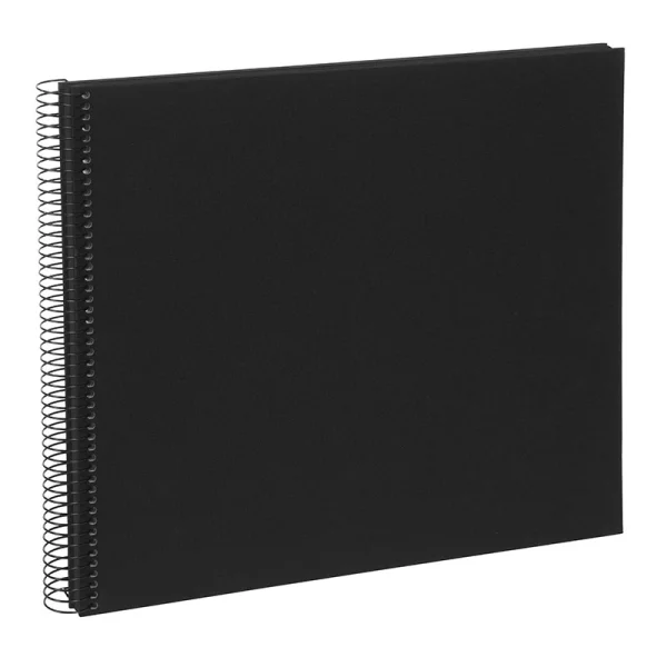 Spiralalbum Bella Vista - 40 schwarze Seiten zum Einkleben (35x30 cm) 35x30 cm (40 Seiten) | schwarz