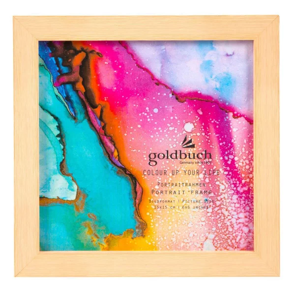 Kunststoff Bilderrahmen Colour up your life 15x15 cm | gelb | Normalglas (2 mm)