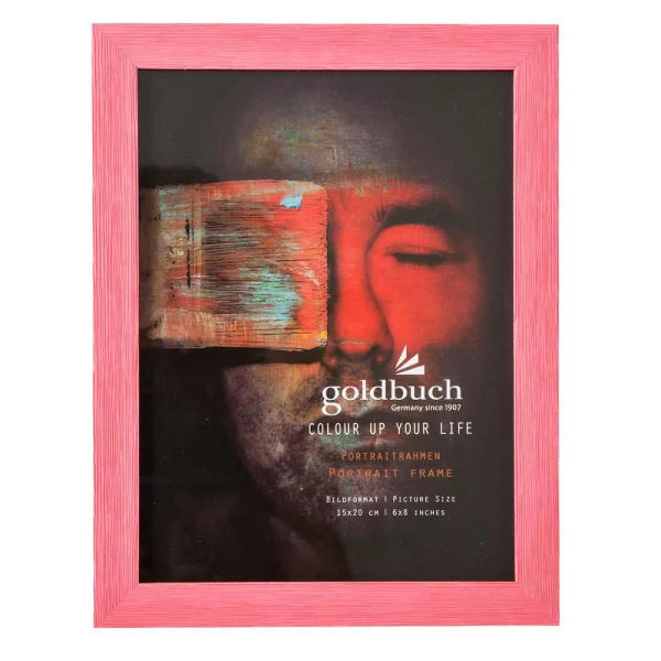 Kunststoff Bilderrahmen Colour up your life 15x20 cm | rot | Normalglas (2 mm)