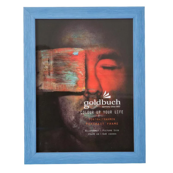 Kunststoff Bilderrahmen Colour up your life 15x20 cm | blau | Normalglas (2 mm)