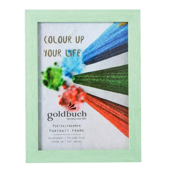 Kunststoff Bilderrahmen Colour up your life 13x18 cm | grün | Normalglas (2 mm)