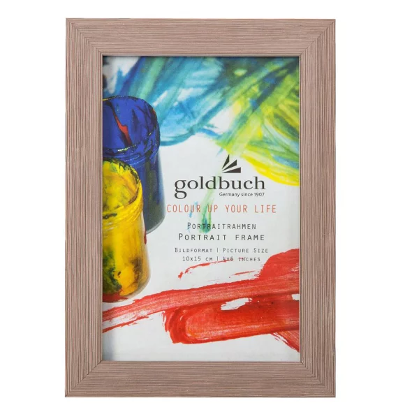 Kunststoff Bilderrahmen Colour up your life 10x15 cm | bronze | Normalglas (2 mm)