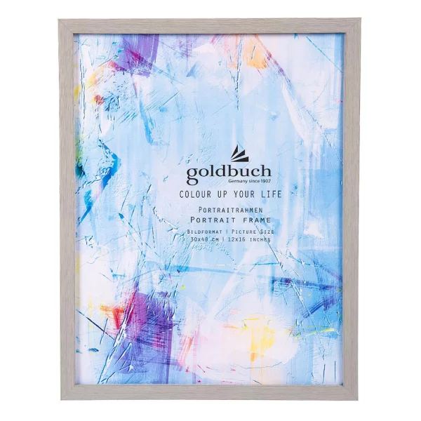 Kunststoff Bilderrahmen Colour up your life 30x40 cm | hellgrau | Normalglas (2 mm)