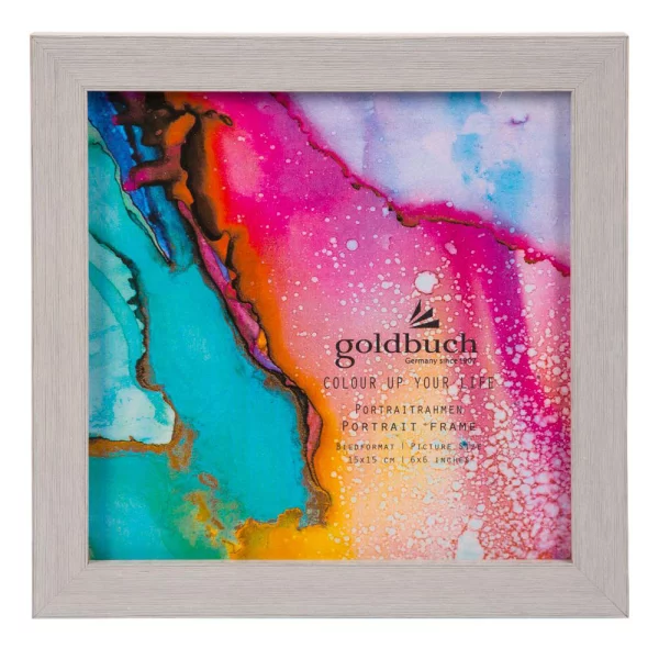 Kunststoff Bilderrahmen Colour up your life 15x15 cm | hellgrau | Normalglas (2 mm)