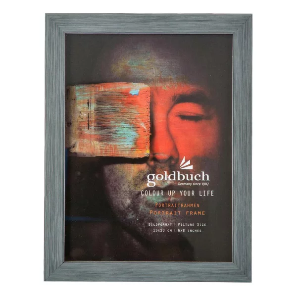 Kunststoff Bilderrahmen Colour up your life 15x20 cm | dunkelgrau | Normalglas (2 mm)