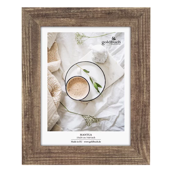 Fotorahmen Mantua (MDF) 15x20 cm | Walnuss | Normalglas (2 mm)