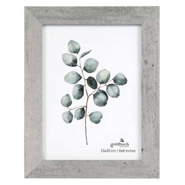 Fotorahmen in Betonoptik (MDF) 15x20 cm | grau | Normalglas (2 mm)